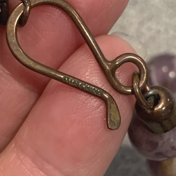 🎀Clearance🎀 JAY KING Heavy Copper AMETHYST 925 NECKLACE ESTATE PIECE 👀 - Picture 7 of 9